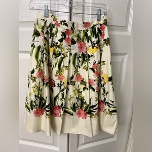 Talbots Pleated Floral Skirt
